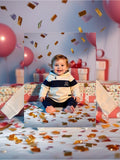 Kinder Hoodie mit Kapuze – Creme & Marineblau