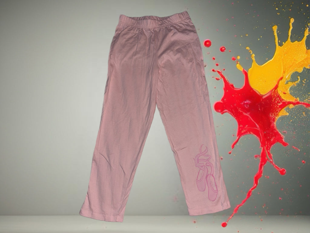 Rosa Kinder-Leggings mit süßen Zauber-Motiven – Weich & Beque