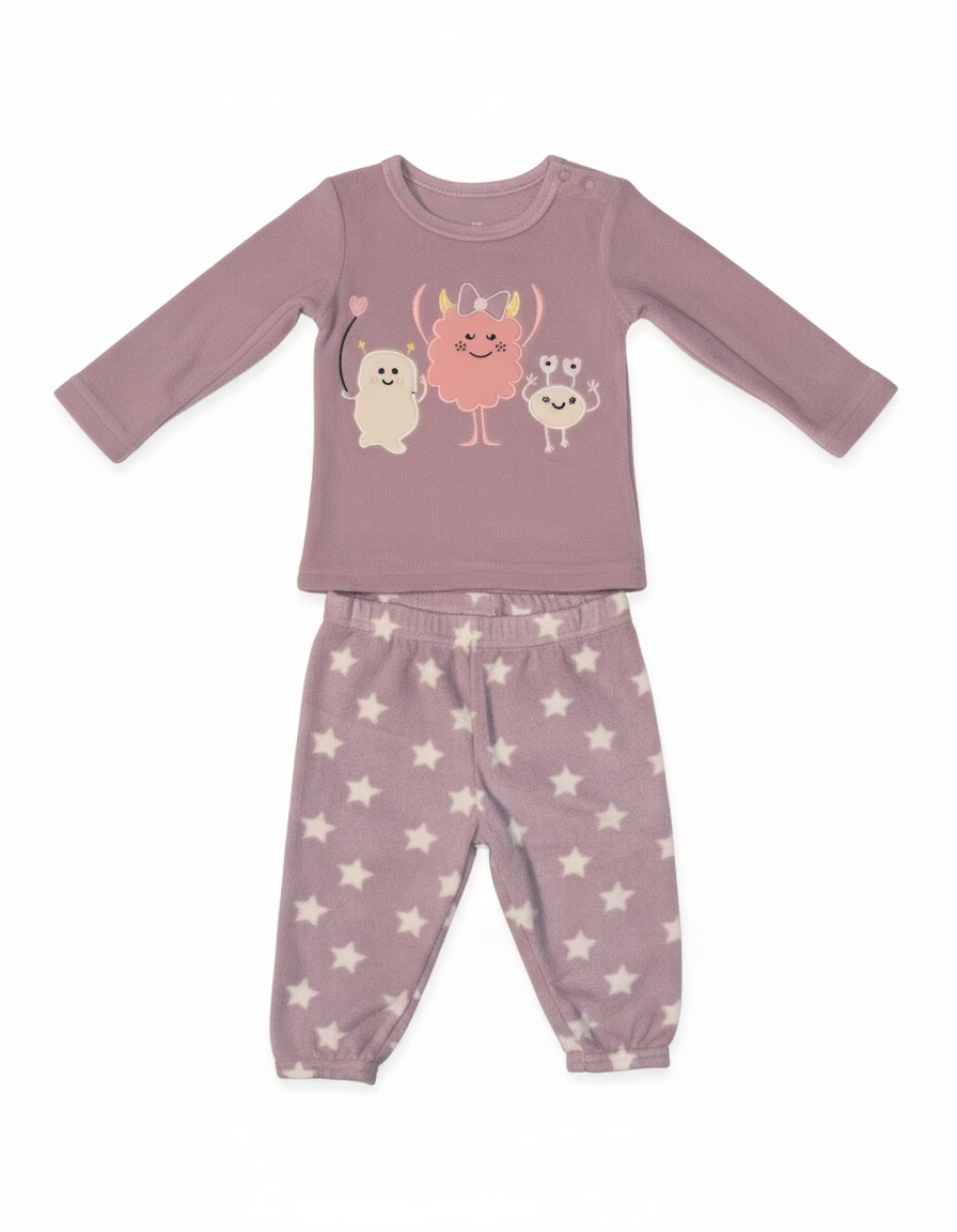 Baby Zweiteiler „Smiley Einhorn“ – Fleece Set (2-teilig)