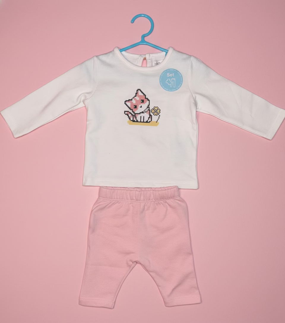 Baby Zweiteiler „Smiley Einhorn“ – Fleece Set (2-teilig)