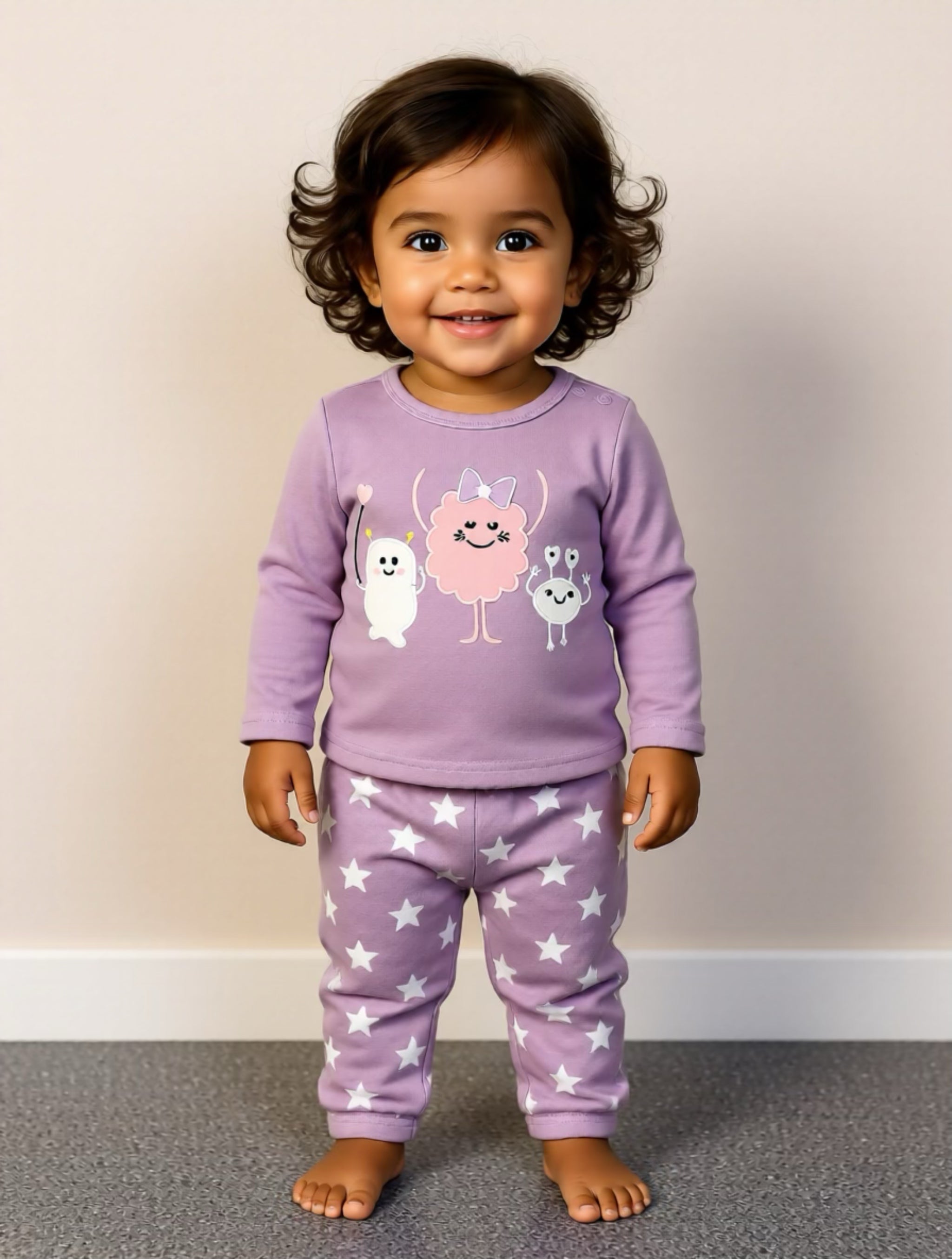 Baby Zweiteiler „Smiley Einhorn“ – Fleece Set (2-teilig)