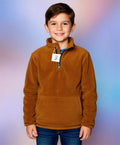 Kinder-Fleece-Pullover – Warm & Weich – Braun