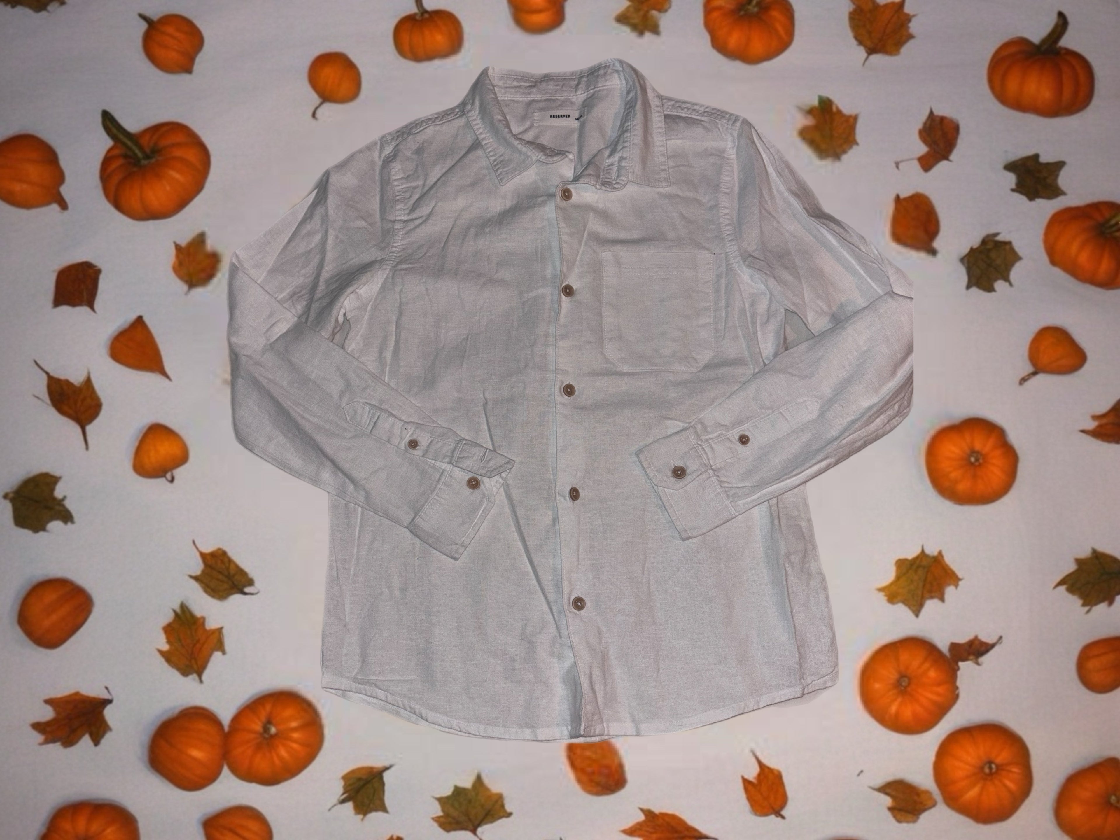 Klassisches Hemd für Jungen – Weiß, Langarm